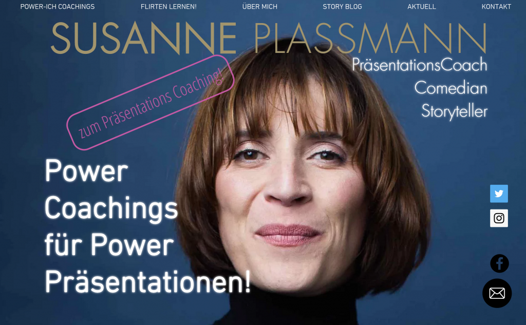 Susanne Plassmann Power Präsentationen PräsentationsCoach Comedian Storyteller